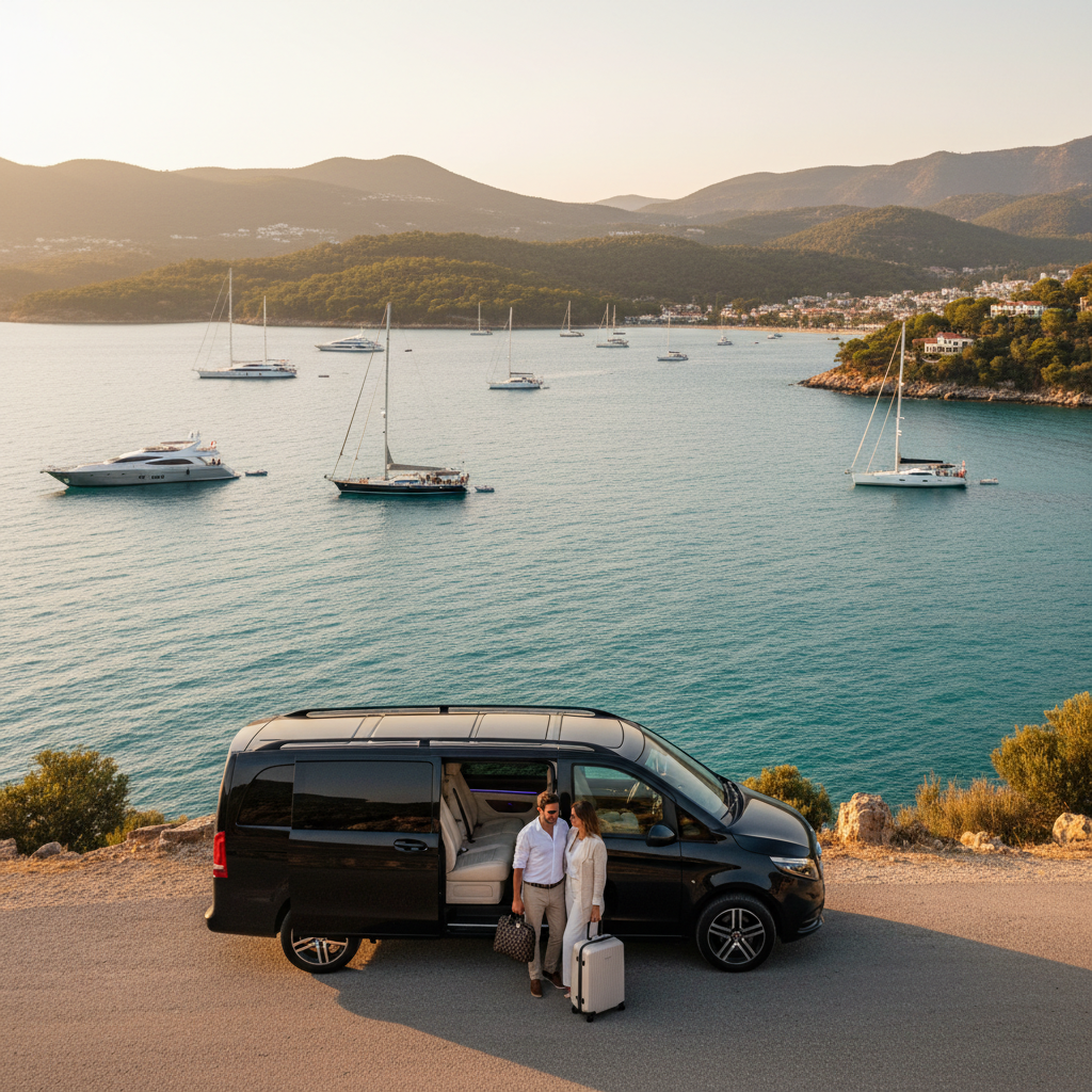 Комфорт VIP Mercedes Vito на дорогах Марма - Трансфер в Мармарис | Dalaman VIP Transfer