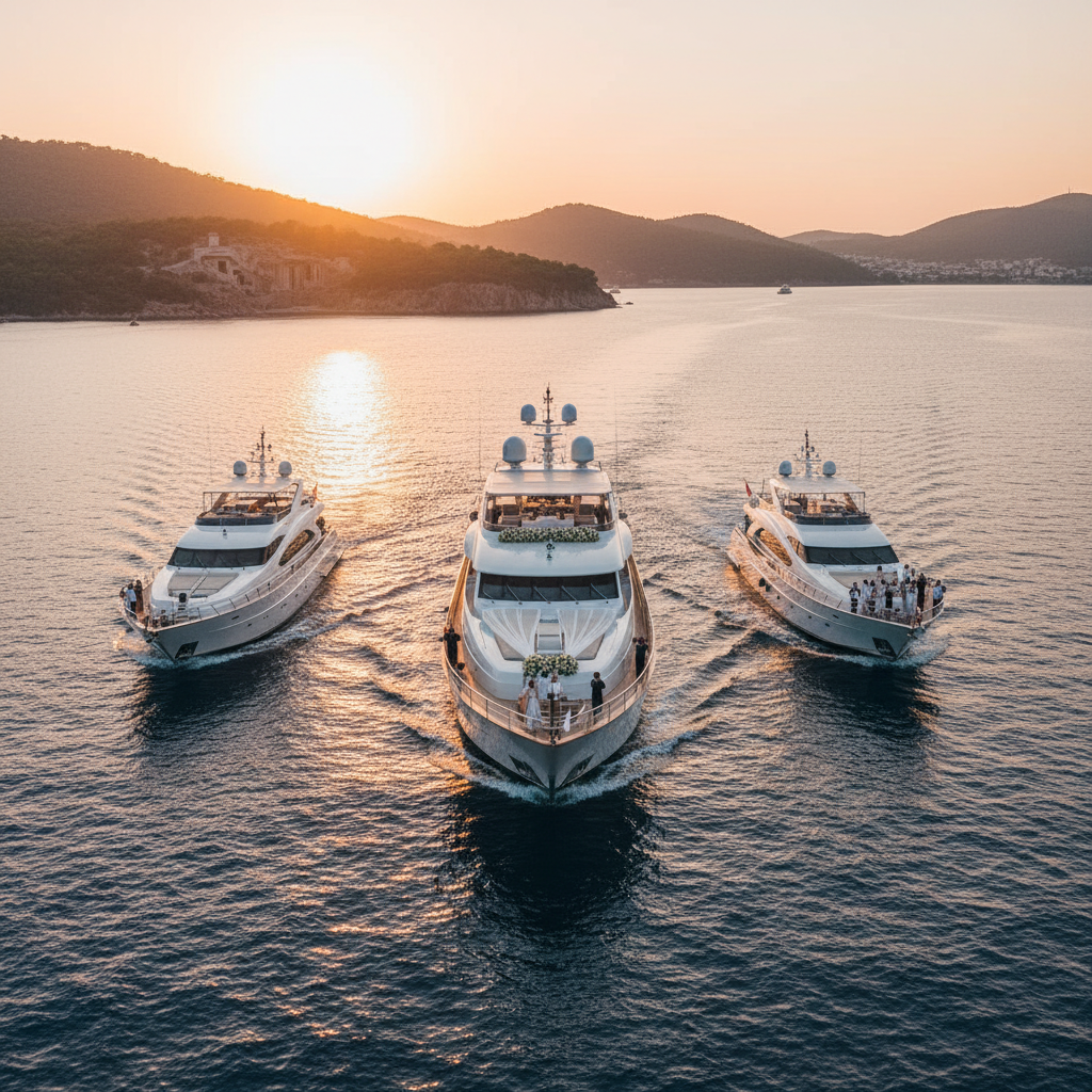 Multi-Yacht VIP Charter for Weddings and Events in Fethiye